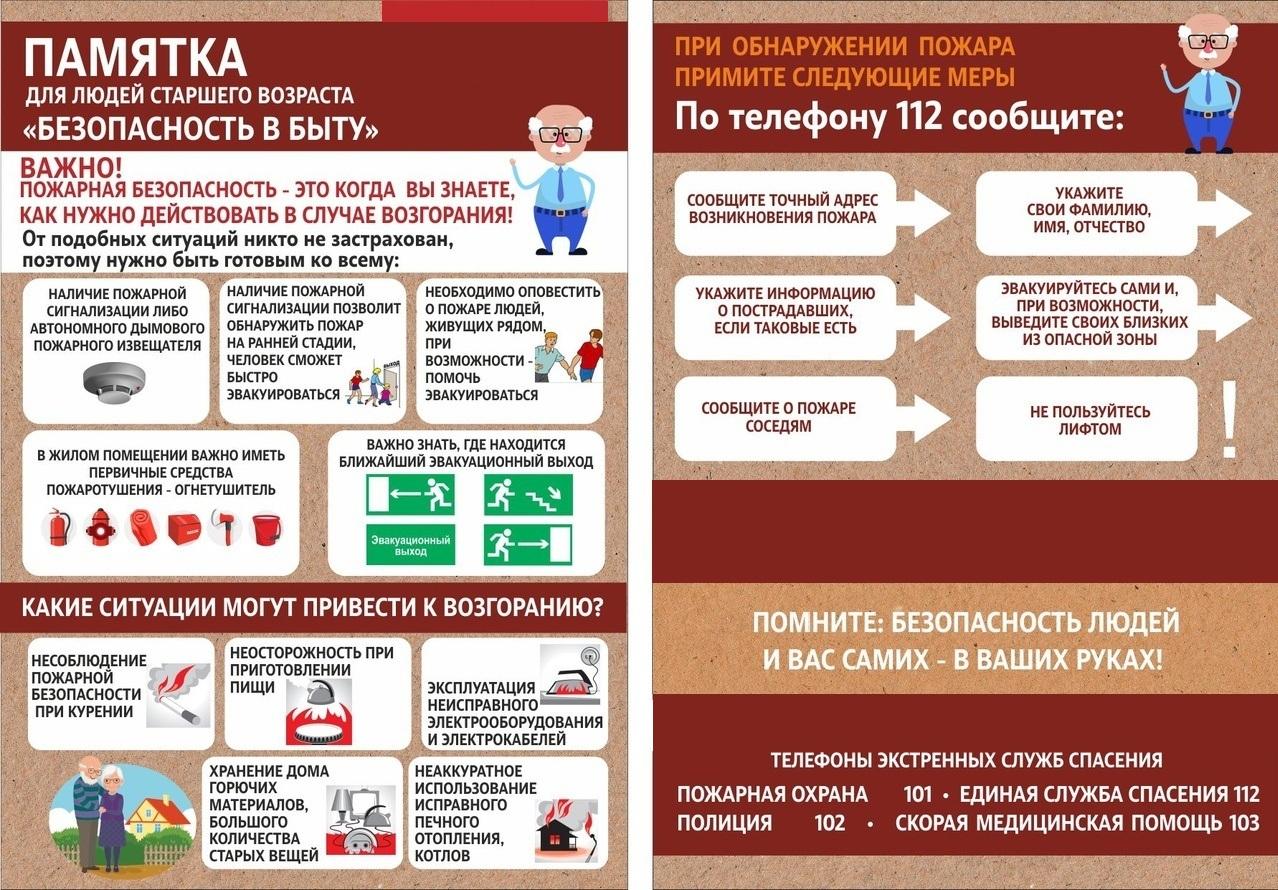 Информация о мерах пожарной безопасности для людей старшего возраста |  Администрация ЗАТО Северск